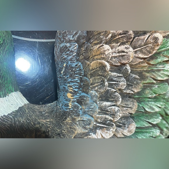 Vintage Resin Mallard Ducks On Flight Wall Hanging Decor 3D - Picture 4 of 6